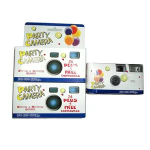 Cámara desechable de diseño personalizado para celebración/fiesta, con película <span class=keywords><strong>Fuji</strong></span> 200ASA, promocional, batería D & G y flash, superventas - Product Image 1
