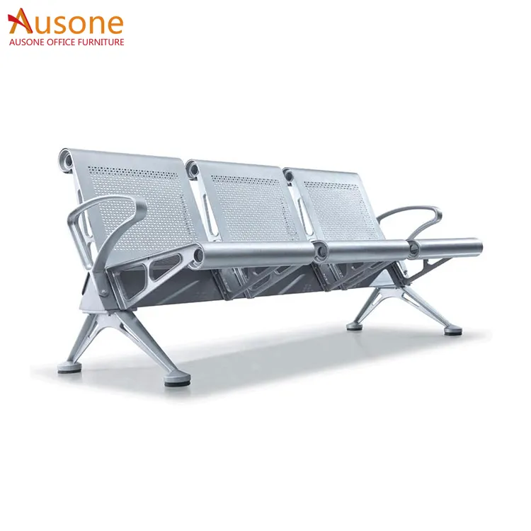 Haute Qualité En Acier Inoxydable pour Aéroport 3-Seater Chaise D'attente