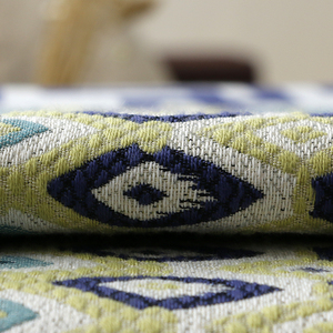 Ventes d'usine JYH, tissu de canapé en chenille jacquard géométrique, beau motif de canapé - Product Image 6