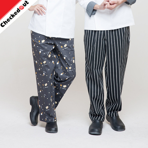 <span class=keywords><strong>La</strong></span> moda más popular cocinan pantalones impresión clásica pantalones de chef para el hotel y el <span class=keywords><strong>restaurante</strong></span> - Product Image 1
