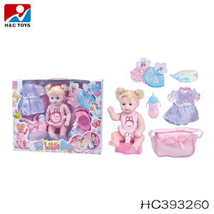 12 pouces peut boire du lait et faire <span class=keywords><strong>pipi</strong></span> reborn baby dolls avec panier <span class=keywords><strong>de</strong></span> couchage - Product Image 3