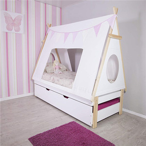 Children <strong>Bed</strong> Teepee Tent <strong>Bed</strong> <strong>with</strong> <strong>Trundle</strong> - Product Image 2