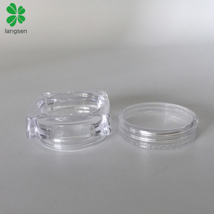 BPA Free Small Size 2g / Gram / 2ml <strong>square</strong> Shape clear <strong>Plastic</strong> Cosmetic Jar Pot, 2g Cosmetic <strong>Container</strong> for Cream, Lotion, Powder - Product Image 6