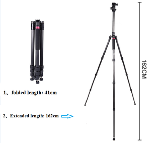 Tùy chỉnh Sợi Carbon Kính Thiên Văn Cực dslr chuyên nghiệp máy ảnh tripod đối với canon 600d - Product Image 2