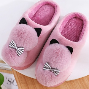 Pantoufles pour femmes et enfants, pantoufles d'intérieur, chaussures douces en peluche, pantoufles lavables pour la chambre, vente en gros, personnalisables, mignonnes, antidérapantes, semelle plate, pour femmes - Product Image 4