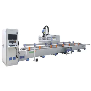 Curtain wall and facade 7m length aluminum profile CNC drilling milling machine center price