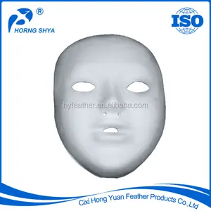 Chine En Gros Série Halloween Décoration Blanc Masque Papier Visage Masque