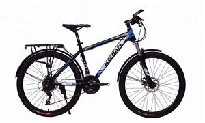Bicicleta de montaña de 26 pulgadas y 21 velocidades de acero al carbono para hombre, bicicleta <span class=keywords><strong>MTB</strong></span> de <span class=keywords><strong>29</strong></span> pulgadas con freno de disco y doble suspensión, incluye soporte - Product Image 3