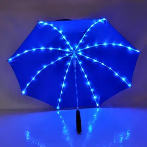 LED Umbrella With Light Ribs