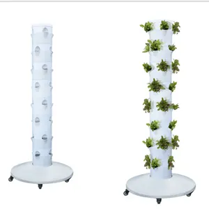 Kit de cultivo hidropónico de PP para uso interior, sistema de cultivo vertical para vegetales