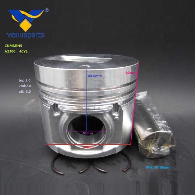Standard Piston For A2300 Engine Parts Car Piston 88mm Part Number 