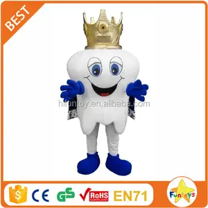 Funtoys CE Làm Cho Vua Răng Mascot Trang Phục cho Tổ Chức Sự Kiện