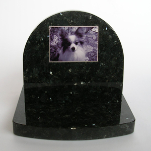 Monument funéraire miniature en pierre de marbre blanc pour animaux de compagnie, pierre tombale pour chien, pierre tombale pour chat, avec photo - Product Image 5
