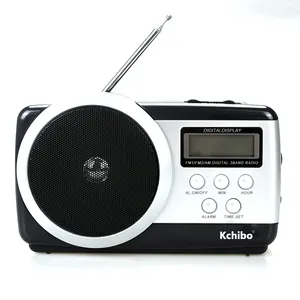 High sensitivity AC power with alarm clock LCD digital display FM AM 3 band world receiver radio