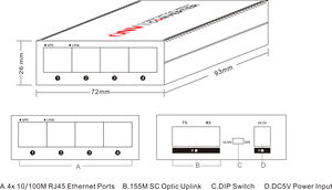 <span class=keywords><strong>4</strong></span> kênh sợi <span class=keywords><strong>ethernet</strong></span> phương tiện truyền thông chuyển đổi cho máy ảnh <span class=keywords><strong>cctv</strong></span> - Product Image 6