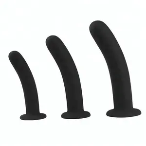 Pompa hitam besar silikon atas sumbat anal tiup isi udara dildo besar mainan seks Dilator penis untuk pria wanita Gay