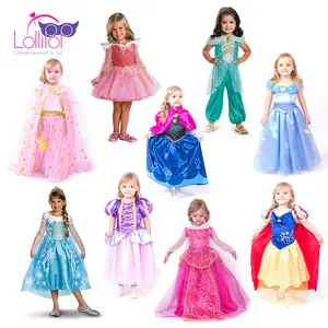 Kids Girls Carnival Party Dress Up Princess Bella Cosplay Costume Princess Dress