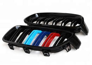 Calandre de voiture avant noire brillante ABS M3 double lamelles Style F30 pour bmw F31 325i <span class=keywords><strong>320i</strong></span> 328i 335i Grille de pare-chocs avant - Product Image 5