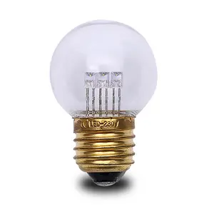 Bulbs Supplier B22 Led Lamp 1ワットE27 Led Globe Golf Ball Bulb Warm White Ningbo Plastic B22/E27 G45 Bulb Lamp 6 Led 40 2 Years 220