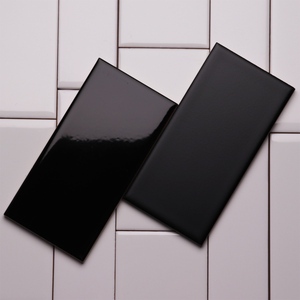 Piastrella in Ceramica Nera 75x150mm per Decorazione <span class=keywords><strong>Pareti</strong></span> di <span class=keywords><strong>Bagno</strong></span>/<span class=keywords><strong>Bagno</strong></span> Pubblico/Cucina - Product Image 2