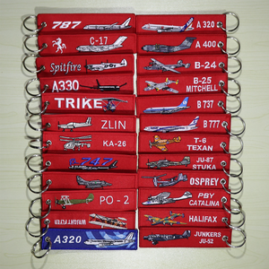 Porte-clés brodé sur mesure, porte-clés promotionnel en tissu brodé avion Junkers <span class=keywords><strong>Ju</strong></span>-<span class=keywords><strong>52</strong></span> - Product Image 6