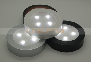Mini Round 4 LED <strong>Push</strong> Touch Tap Camping Tent <strong>Light</strong> Car Night Lamp Battery Powered Night <strong>Light</strong> - Product Image 5