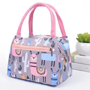 Insulated Lunch Food Box BagsためKids Zipper Cute Waterproof Thermal Picnic Tote Lunch Bag Handbag