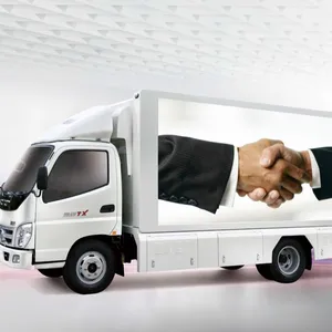 KINGDIGITALS açık P10 mobil kamyon 3 tarafı LED reklam ekranı