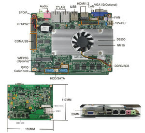 Intel atom placa base industrial nuevo modelo de placa de apoyo rtl/pxe arrancar sin disco - Product Image 1