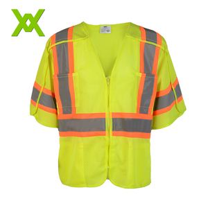 Camiseta Reflectante de Seguridad de <span class=keywords><strong>Alta</strong></span> <span class=keywords><strong>Visibilidad</strong></span> Clase 2 al por Mayor, con Logotipo Personalizado, Tejido Transpirable con Certificación ANSI - Product Image 5