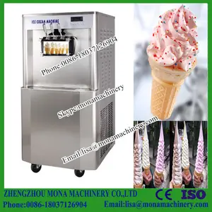 Máquina de yogurt para el mercado de Europa, máquina expendedora de helados suaves