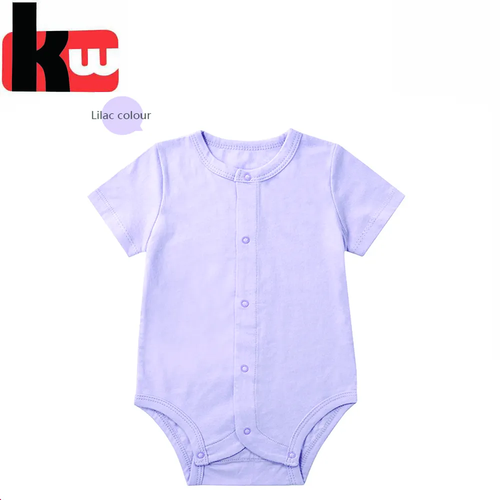 Vestiti per bambini Deisng personalizzati Baby 100% cotone Body Suit neonati pagliaccetti tinta unita