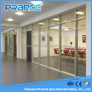 Tabique de vidrio marco de aluminio para <span class=keywords><strong>la</strong></span> <span class=keywords><strong>oficina</strong></span>, hotel, <span class=keywords><strong>restaurante</strong></span> - Product Image 3