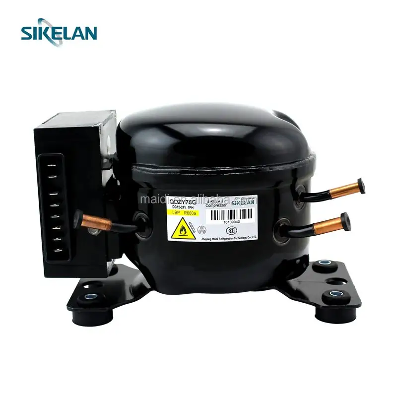 Compressor da geladeira do compressor da dc q› 75g r600a para o refrigerador 150l