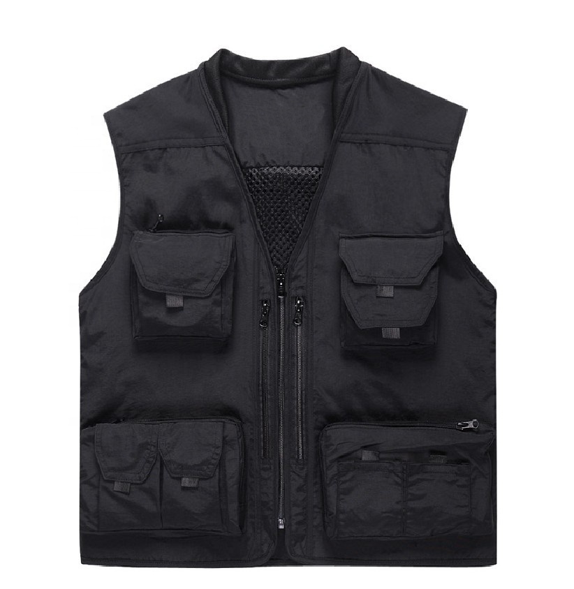 Gilet De Pêche Orvis - Taille L - Beige - Grandes Poches, Bordure Cuir - Occasion