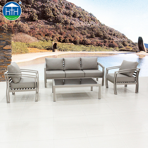 Commerciale Guangdong <span class=keywords><strong>Esterno</strong></span> In <span class=keywords><strong>Alluminio</strong></span> Pressofuso Verniciato a Polvere Soggiorno Caffetteria Lounger Mobili Set - Product Image 2