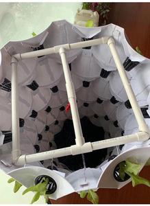Neue landwirtschaft gewächshaus rotary aeroponic Turm garten vertikale hydrokultur system