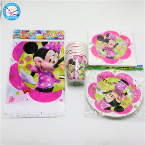Platos de Papel con Tema de Minnie Mouse, Platos Desechables con Tema de Minnie para Niños, Artículos para Fiestas con Tema de Minnie - Product Image 6