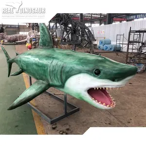 Artificial Lifesize Animatronic Animal Big White Shark