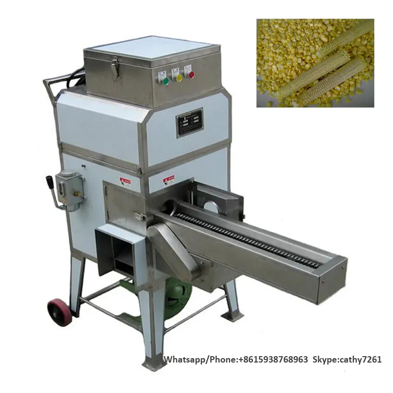 Máquina de empurrar milho doce para agricultura, máquina fresca de fio de milho