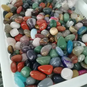 100% pietra preziosa naturale Mix colore pietra cristallo di quarzo pietra burattata cristallo cade pietra
