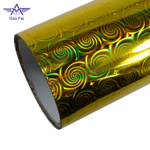 Hoja de plástico <span class=keywords><strong>espiral</strong></span> recubierto holográfico metalizado película - Product Image 3