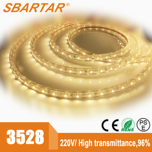 120 v Flexible de luz LED Strip SMD3528 60 leds / <span class=keywords><strong>m</strong></span> IP65 blanco cálido - Product Image 2