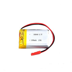 <span class=keywords><strong>3</strong></span>,7 V 1200 mAh Lipo batería recargable del polímero del litio batería 103040 - Product Image 1