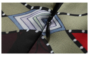 Autumn 2019 Runway Vintage <strong>Dress</strong> Women <strong>With</strong> Geometric Print <strong>Chiffon</strong> Loose <strong>Dresses</strong> Plus Size <strong>Midi</strong> Apparel Best Seller - Product Image 6