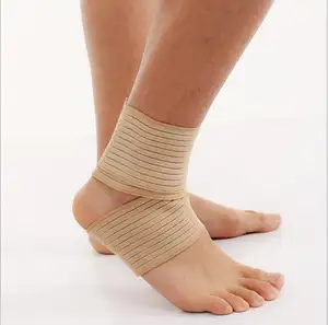 Бесплатный образец, повязка на ногу, эластичная поддержка растяжения голеностопа для крепа