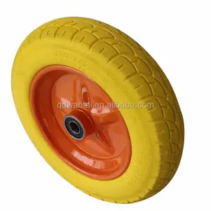 Solid Rubber pu foam Tyre Wheel for hand trolley