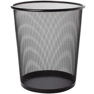 round coffee house office home punched wire mesh metal waste paper bins