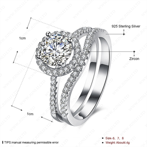 Anillos de <span class=keywords><strong>Mujer</strong></span>, Catálogo de Anillos de Boda, Anillo de Plata de Ley 925 - Product Image 3