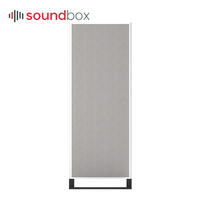 Panneau acoustique mobile en bois massif décoratif pour l'absorption et la diffusion du son dans la salle d'écoute, le studio